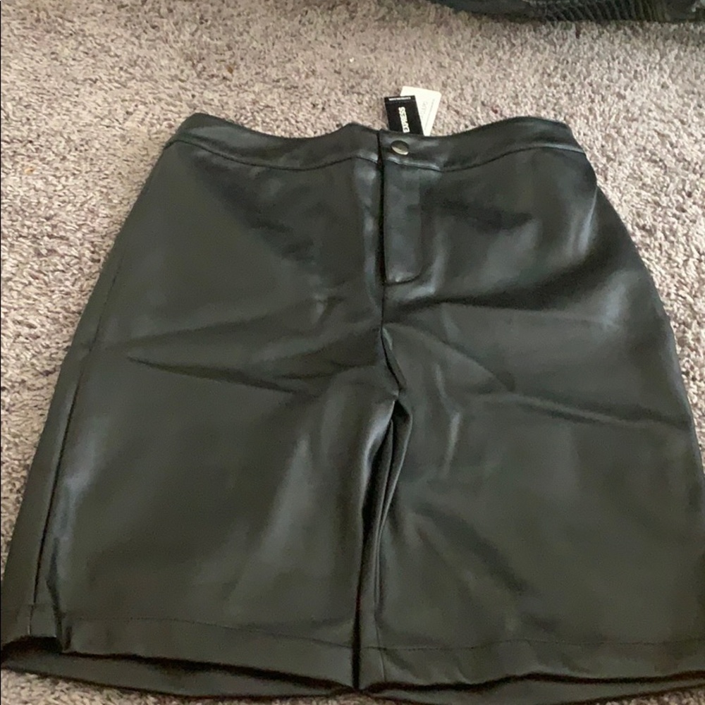 Size 8 leather shorts from express brand new !